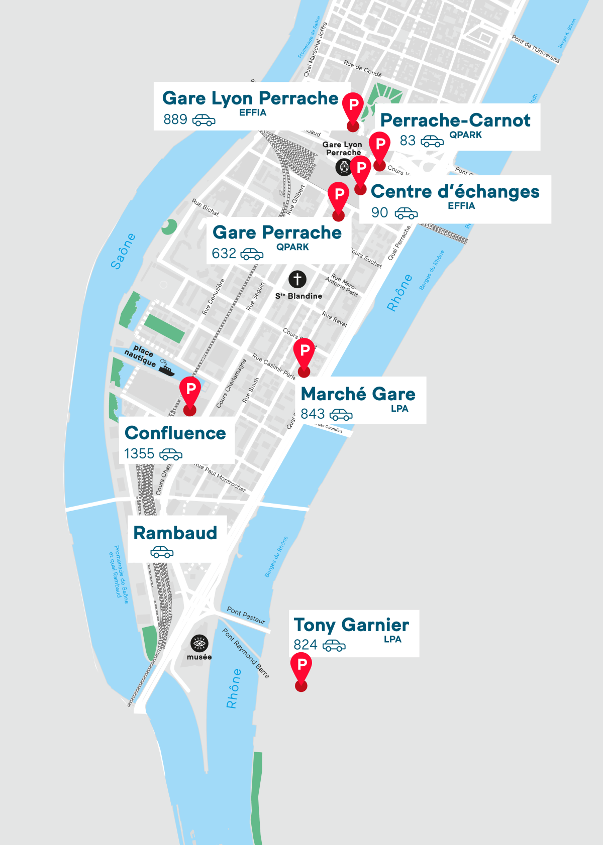 Les parkings, une offre optimisée Lyon Confluence Les parkings, une offre optimisée Lyon Confluence